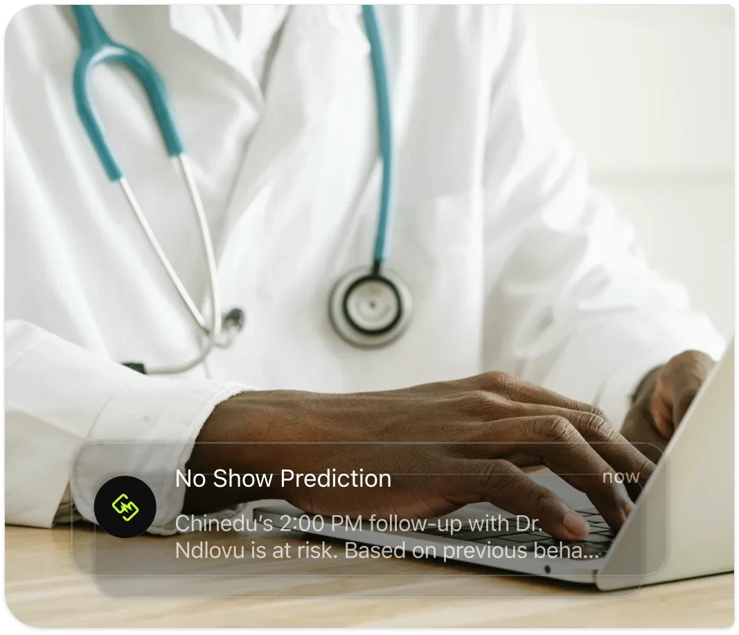 Healthcare scheduling dashboard with appointment insights
